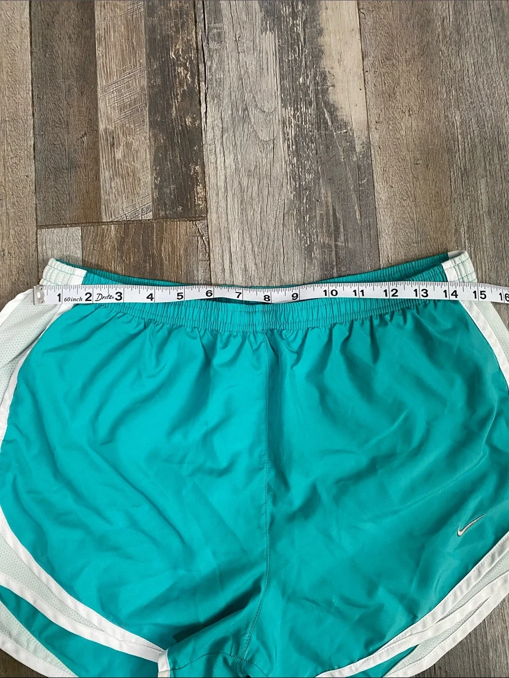 Nike Teal with White Trim Running Shorts